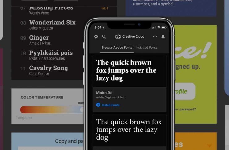 I font Adobe ora disponibili con iOS 13 con le app della Creative Cloud e non solo