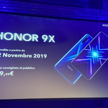 HONOR 9X in Italia a tutto schermo con fotocamera tripla 48MP e pop-up camera frontale 16 MP