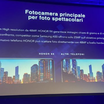 HONOR 9X in Italia a tutto schermo con fotocamera tripla 48MP e pop-up camera frontale 16 MP