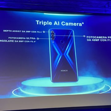 HONOR 9X in Italia a tutto schermo con fotocamera tripla 48MP e pop-up camera frontale 16 MP