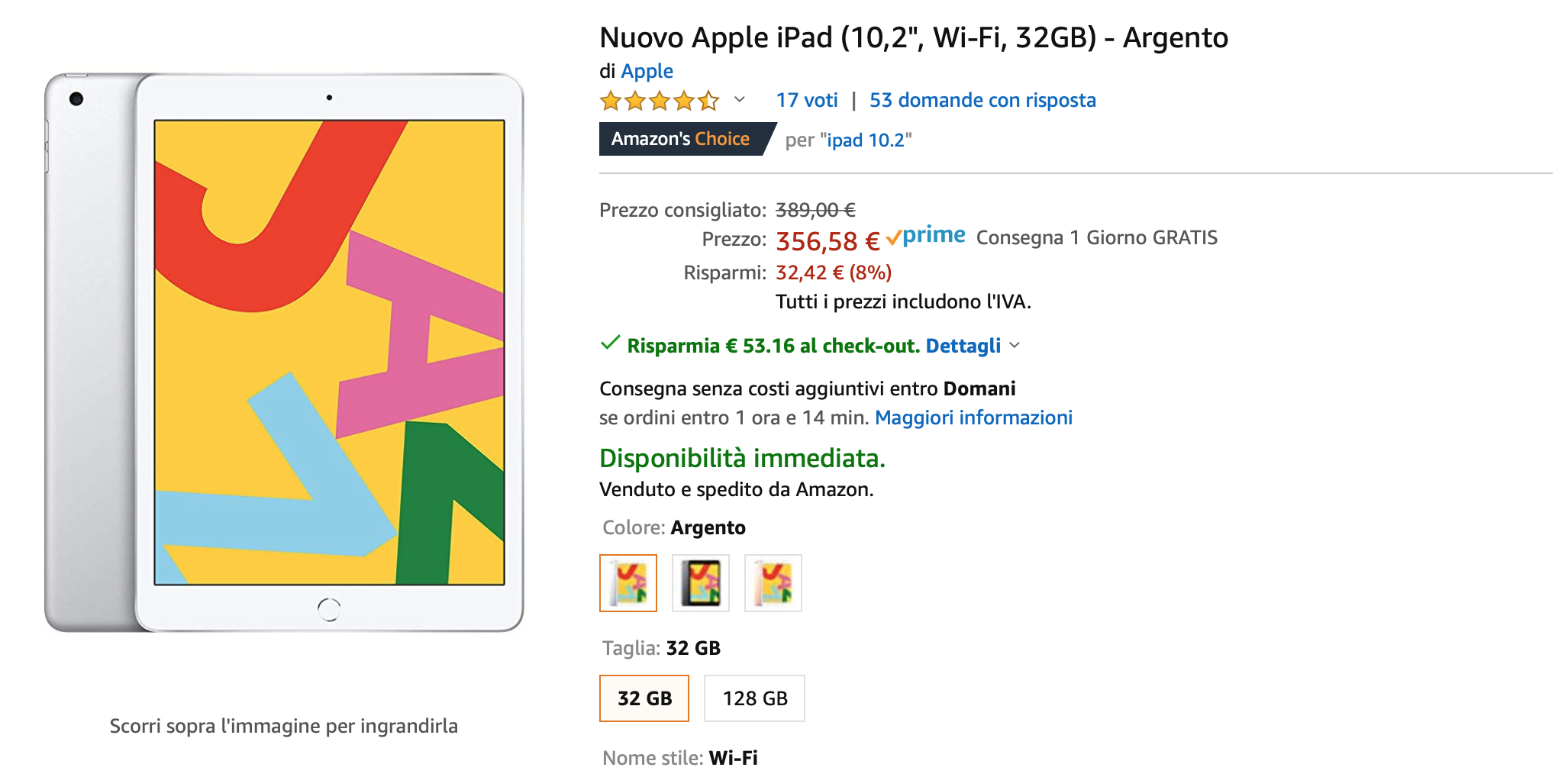 Amazon sconta iPad 10,2 del 22%: prezzo da 303 €, iPad mini a 358 € [aggiornato]