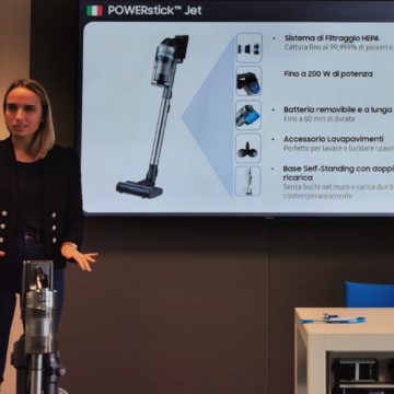Samsung sfida Dyson con l’aspirapolvere wireless POWERstick Jet