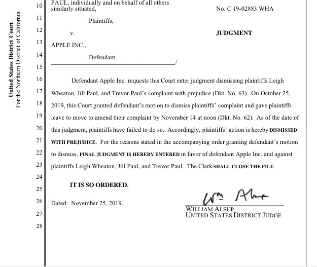 Vittoria Apple: respinte le azioni collettive sulla privacy dei dati iTunes e Apple Music