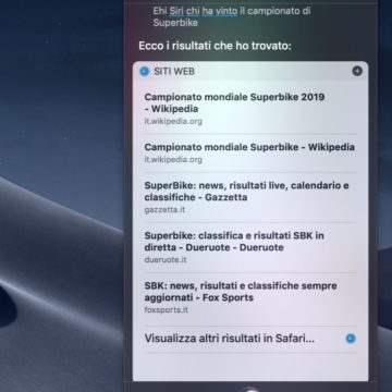Siri finalmente sa rispondere alle domande sulla MotoGP