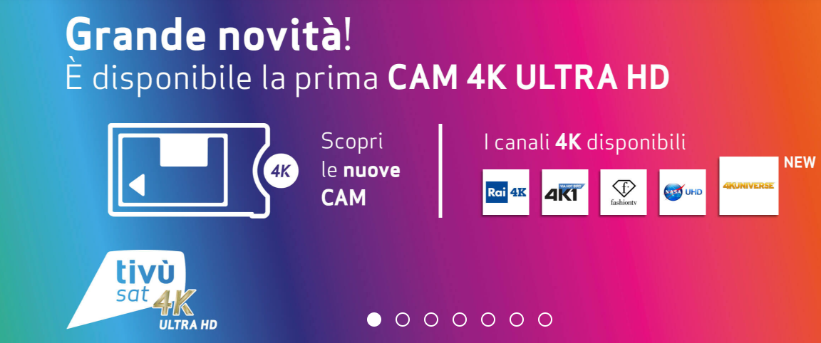 tivùsat: in arrivo la nuova CAM 4K e il canale 4KUniverse