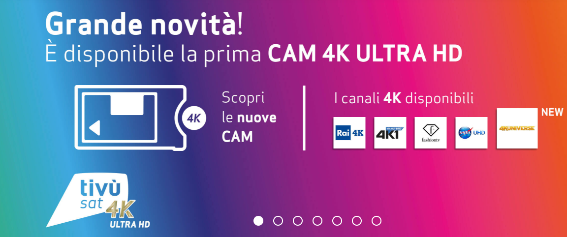 tivùsat: in arrivo la nuova CAM 4K e il canale 4KUniverse tivùsat: in arrivo la nuova CAM 4K e il canale 4KUniverse