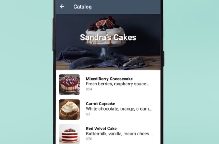 WhatsApp permette di consultare cataloghi prodotti dentro l’app