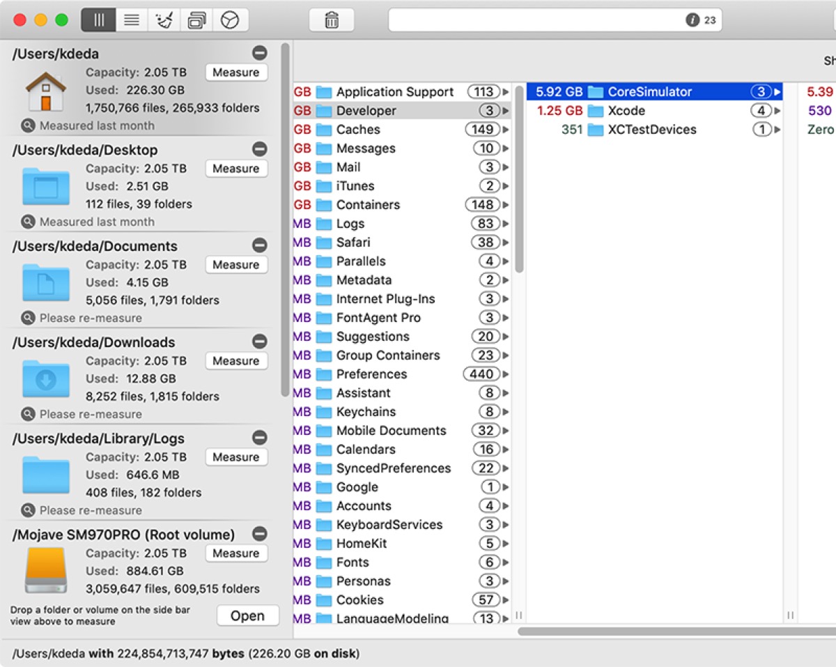 WhatSize mappa il disco del Mac e scopre gli elementi più ingombranti: solo 3 dollari