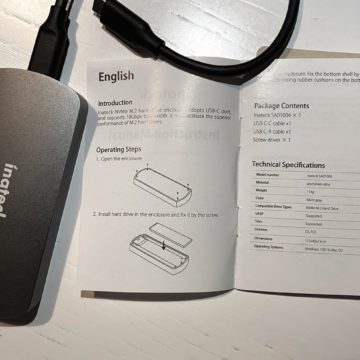 Recensione case Inateck SSD NVMe M.2 con USB 3.1 gen 2 super veloce per Mac, PC e iPad Pro