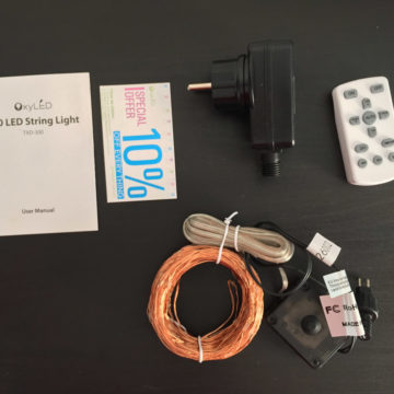 Recensione OxyLED TXD-300, la catena di luci LED con filo di rame