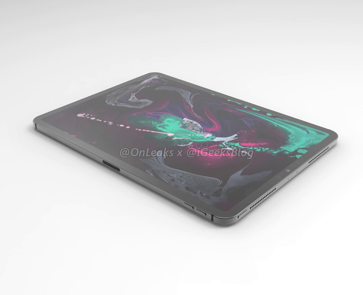 I render iPad Pro 2020 mostrano la tripla fotocamera in stile iPhone 11 Pro