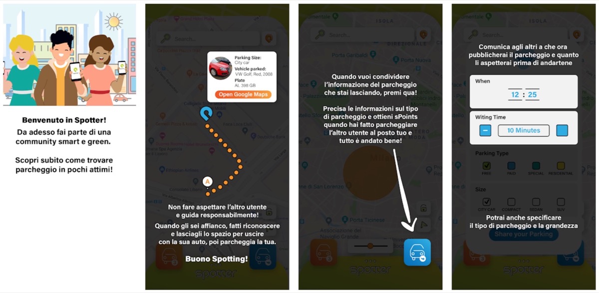 Spotter, l’app per condividere il parcheggio che remunera gli utenti Spotter, l’app per condividere il parcheggio che remunera gli utenti