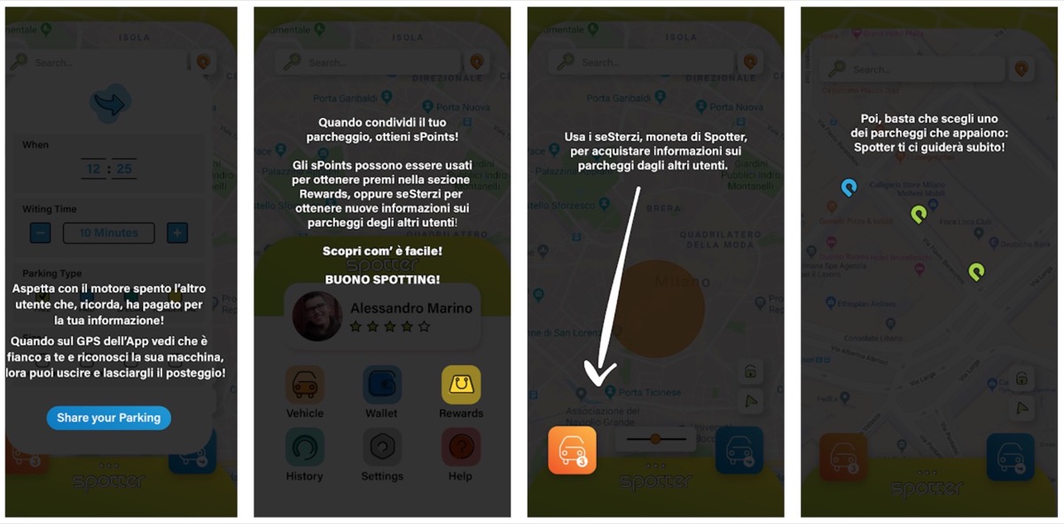 Spotter, l’app per condividere il parcheggio che remunera gli utenti Spotter, l’app per condividere il parcheggio che remunera gli utenti