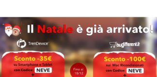 Sconti fino a -100€, spedizione gratis e due golose sorprese. Su TrenDevice e BuyDifferent il Natale è già arrivato
