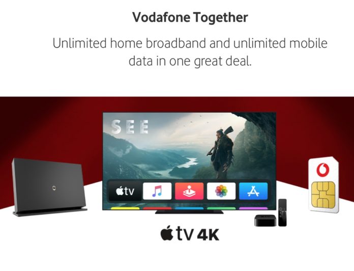 Vodafone include Apple TV 4K con alcuni piani in Regno Unito