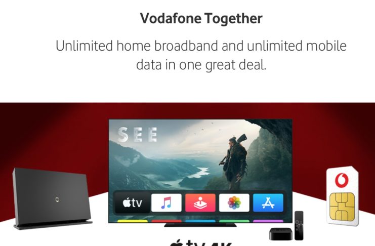 Vodafone include Apple TV 4K con alcuni piani in Regno Unito