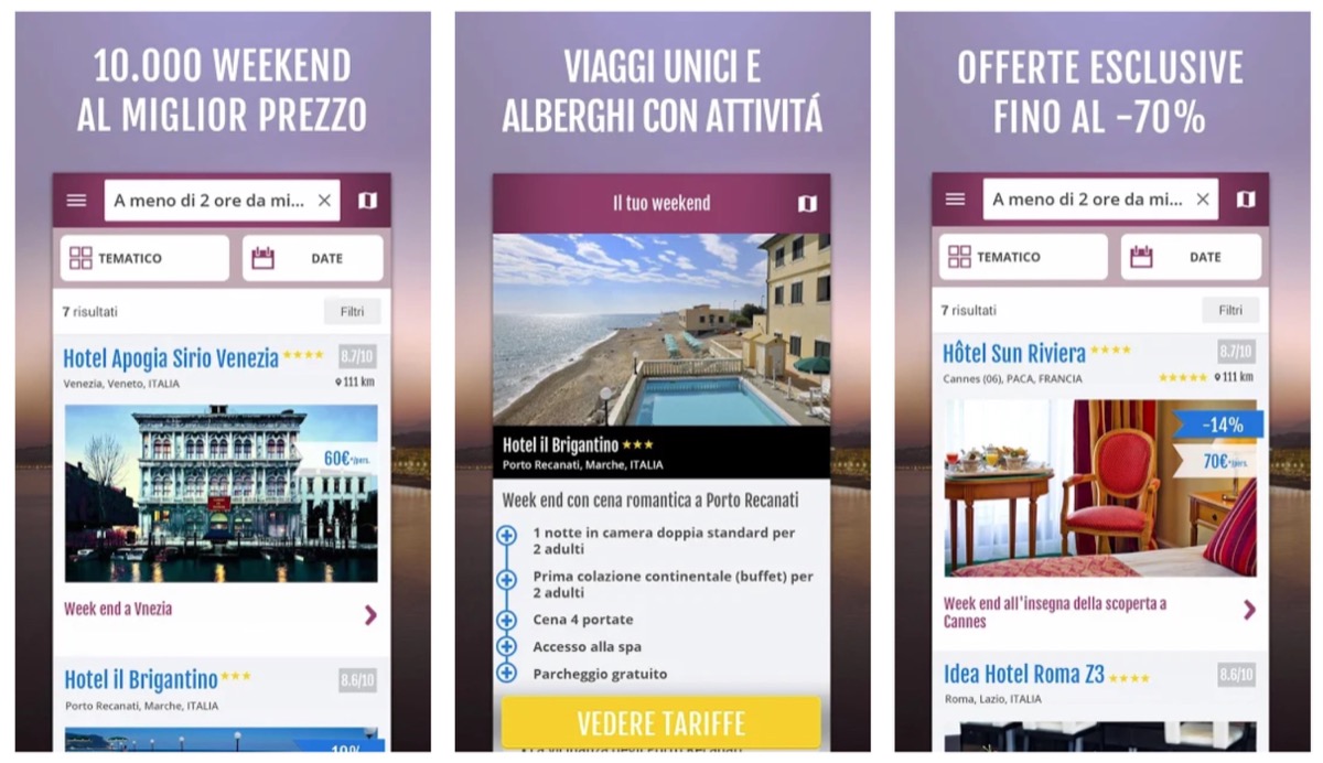 Con l’app Weekendesk l’idea per la gita fuori porta arriva dallo smartphone Con l’app Weekendesk l’idea per la gita fuori porta arriva dallo smartphone