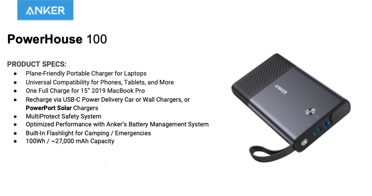 [EMBARGO MARTEDI]Al CES 2020 Anker presenta il primo flash LED Mfi, oltre a batterie portatili, proiettori e altro ancora