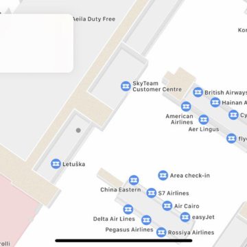 I terminal dell’aeroporto di Praga sono mappati al millimetro grazie ad Apple