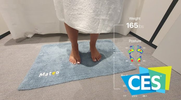 Da Mateo, al CES 2020 il tappetino da bagno che analizza postura e salute