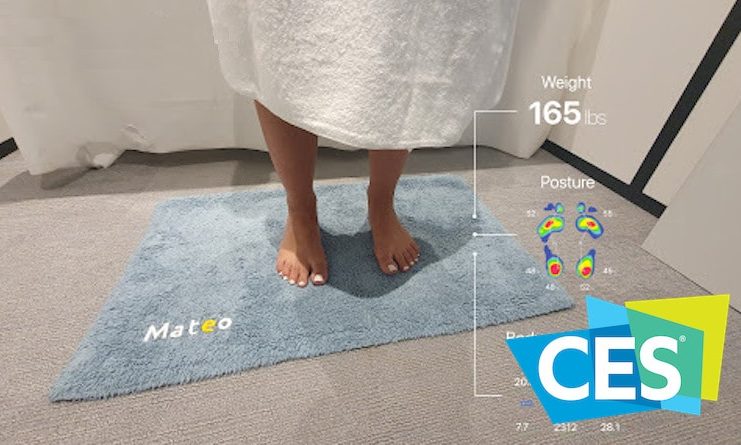 Da Mateo, al CES 2020 il tappetino da bagno che analizza postura e salute