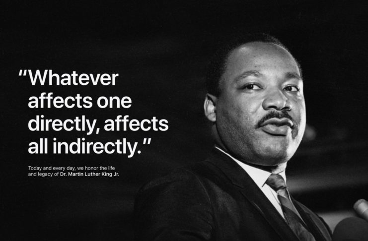 Apple e Tim Cook celebrano il Martin Luther King Day