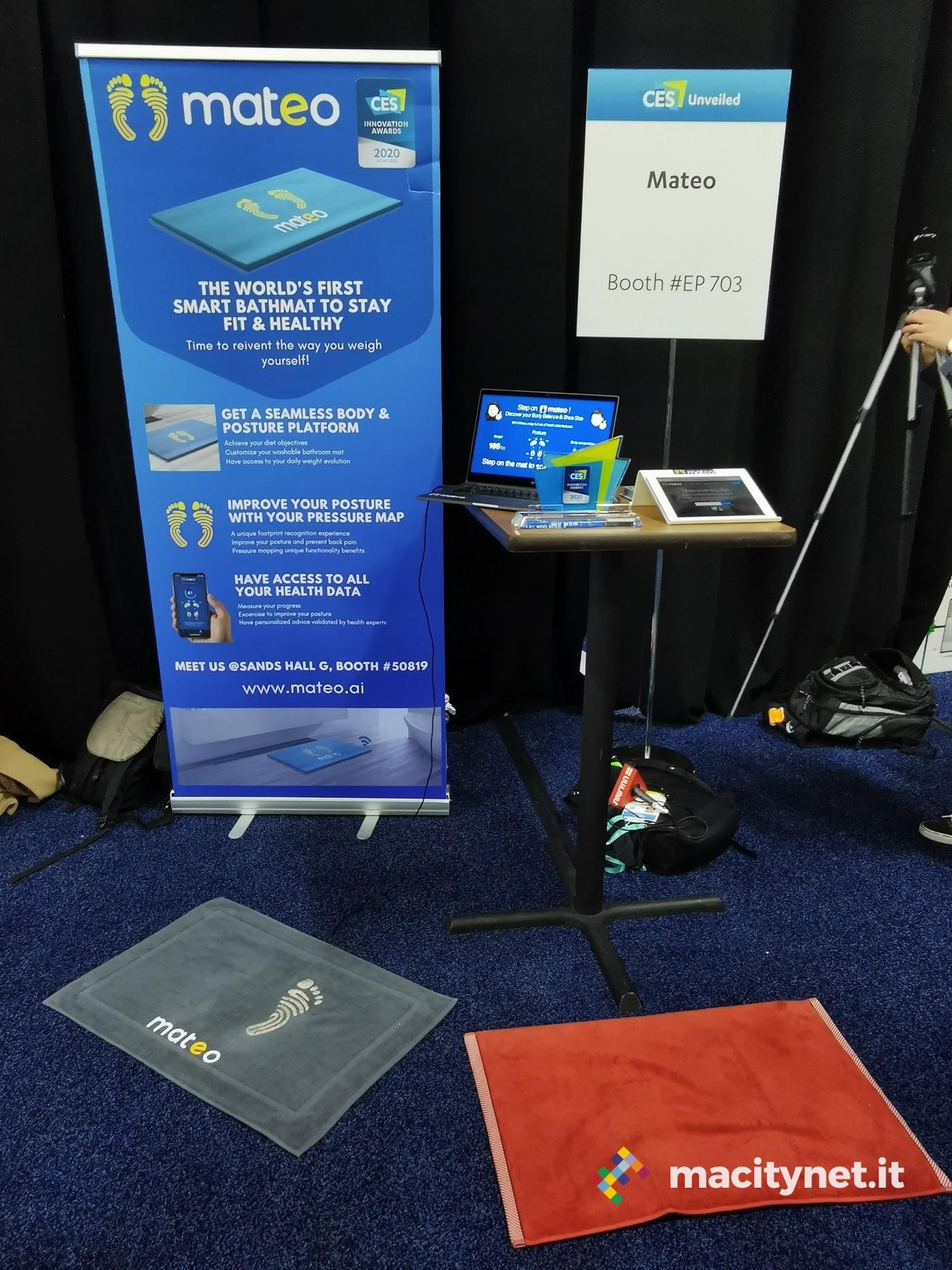 Da Mateo, al CES 2020 il tappetino da bagno che analizza postura e salute Da Mateo, al CES 2020 il tappetino da bagno che analizza postura e salute