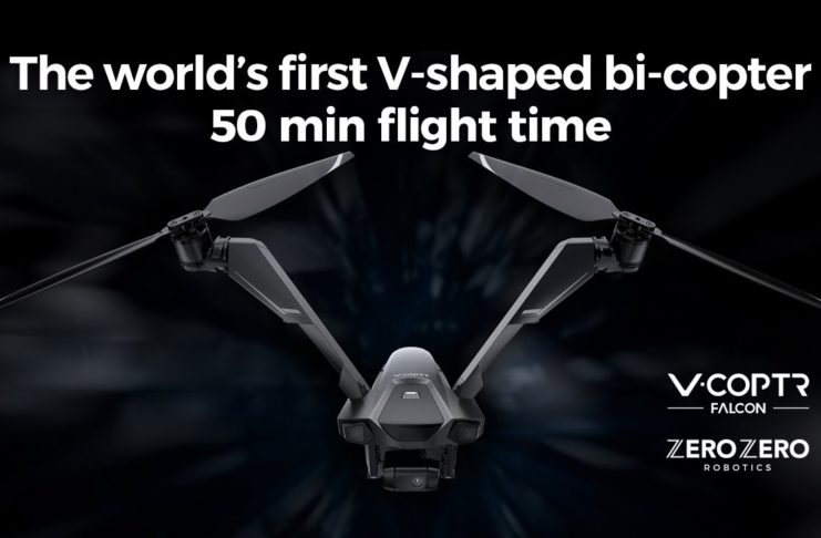 V-Coptr Falcon, ecco il drone che vola per 50 minuti