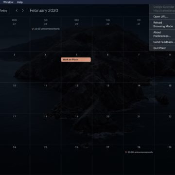 Con  Plash il vostro sito preferito al posto dell’immagine Scrivania del Mac