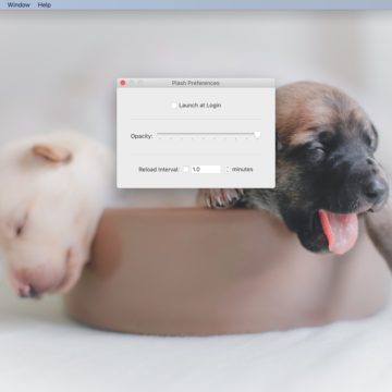 Con  Plash il vostro sito preferito al posto dell’immagine Scrivania del Mac