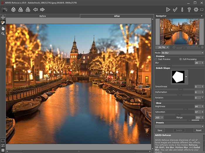 AKVIS Refocus 10 per Mac e PC ora con migliorati effetti bokeh