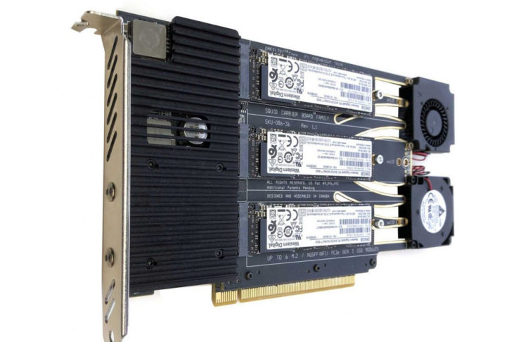Test del Mac Pro 2019 con varie unità RAID su schede PCIe