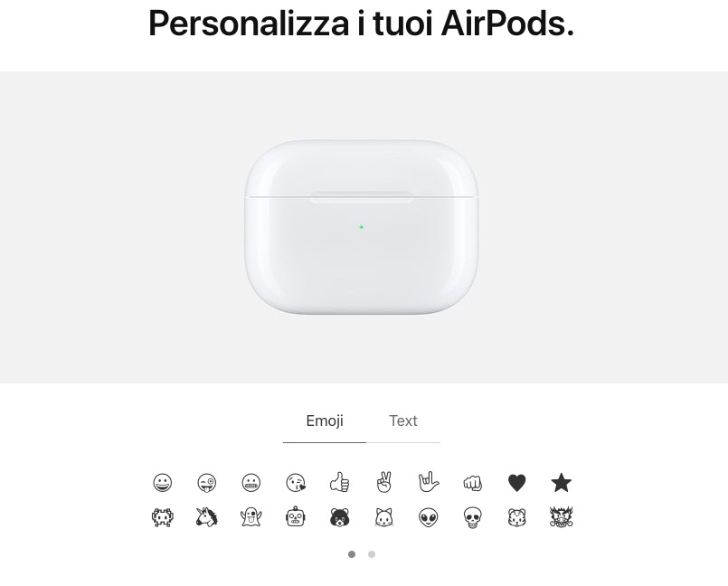 Apple permette di incidere alcune emoji sulle cover AirPods, una discutibile