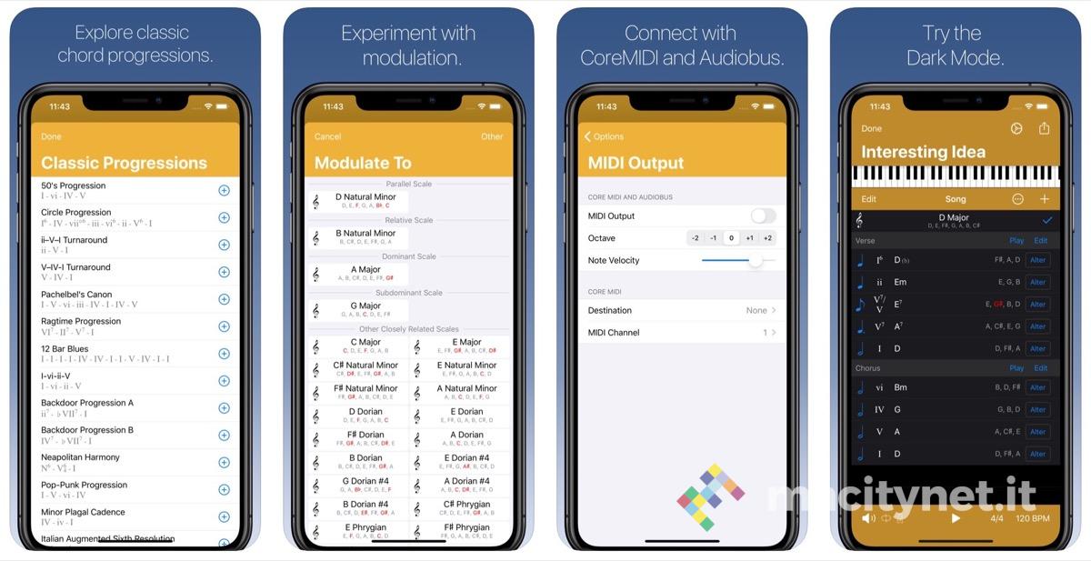 L’app Suggester consiglia progressioni di accordi ai musicisti con iPhone e iPad