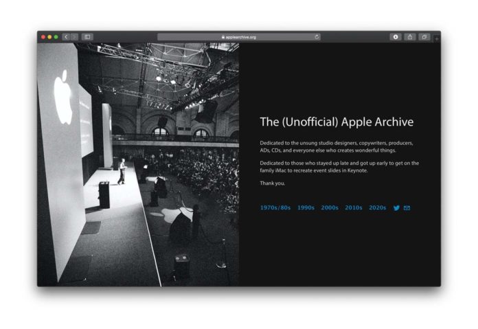 Cupertino ha fatto rimuovere i video del sito The (Unofficial) Apple Archive