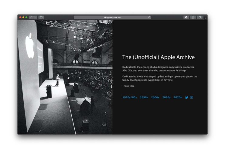Cupertino ha fatto rimuovere i video del sito The (Unofficial) Apple Archive