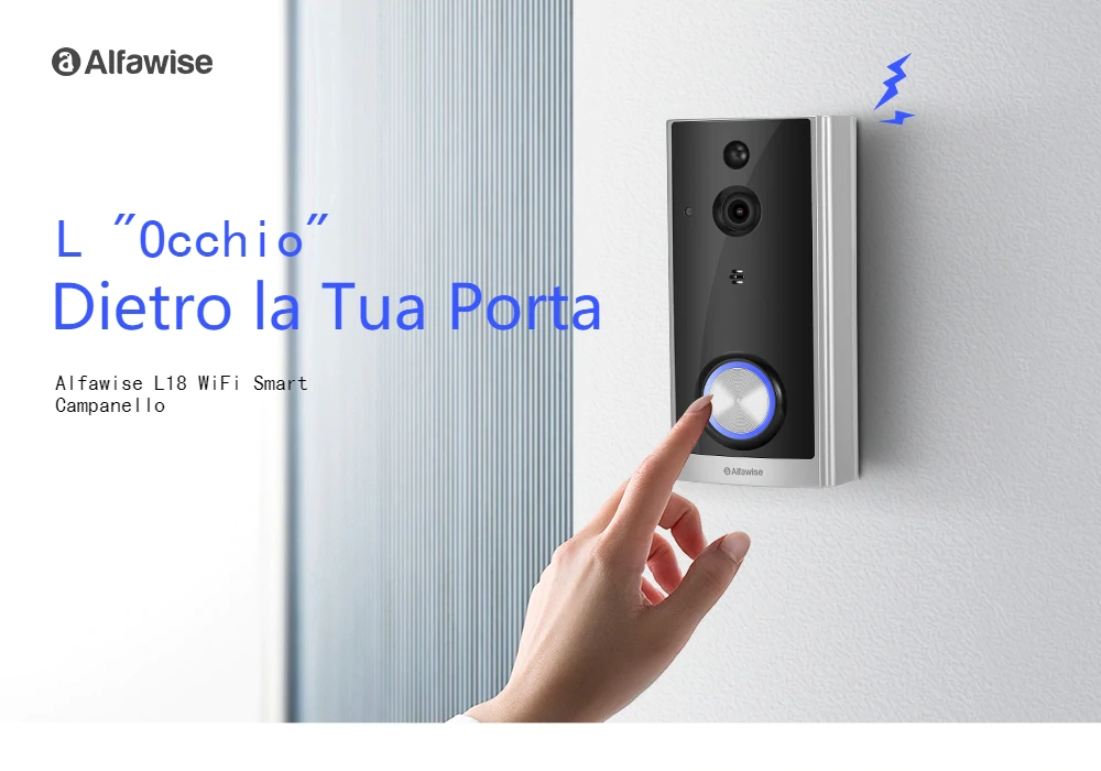 Alfawise L18, il campanello wireless con camera integrata ora in offerta lampo a 38 euro