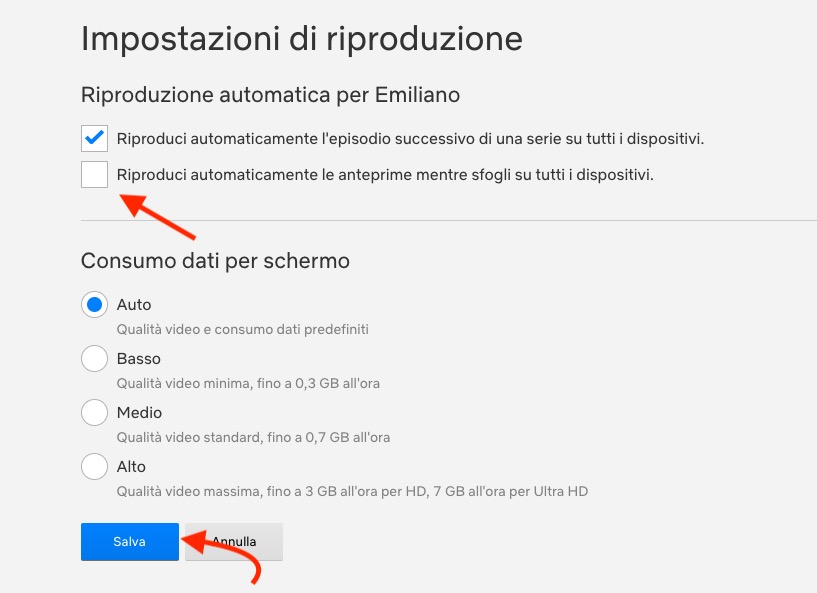 Come disabilitare le anteprime di riproduzione automatica su Netflix