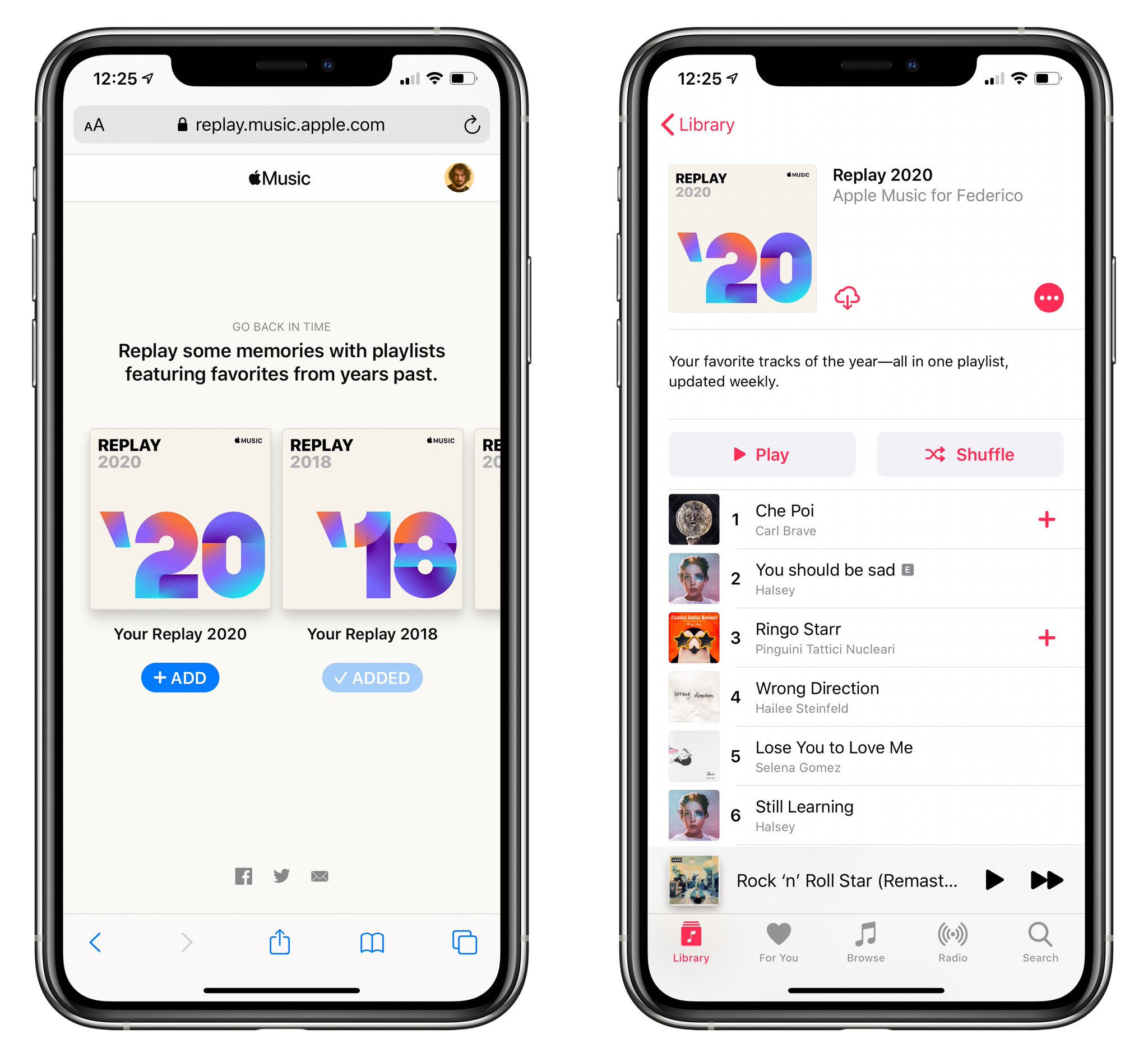 Apple Music Replay 2020 disponibile tramite web per rivivere la musica preferita