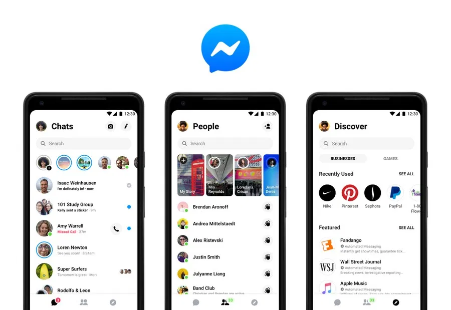 Ecco la nuova app Messenger di Facebook
