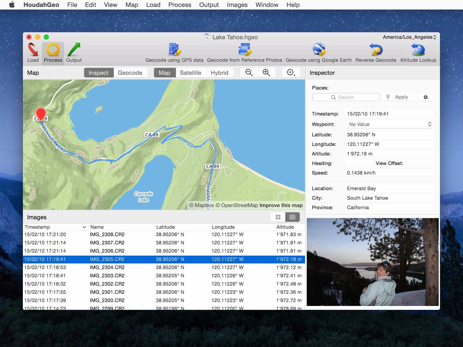 HoudahGeo 6, aggiornato il software Mac per taggare col GPS le foto