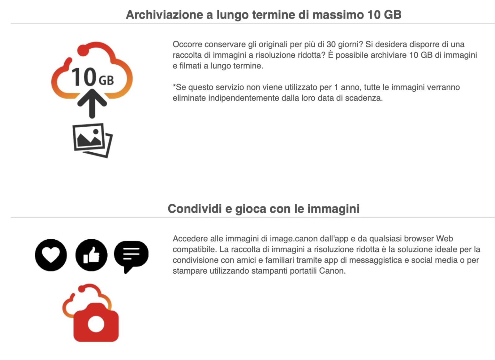 Dal Wi-Fi della fotocamera al cloud: con image.canon il servizio di archiviazione gratuito di Canon
