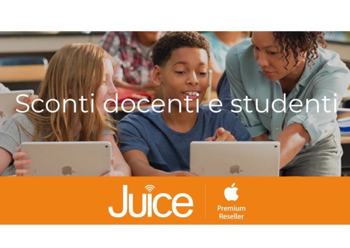 Juice fa scuola, sconto del 6% su Mac e del 5% su iPad per studenti e docenti