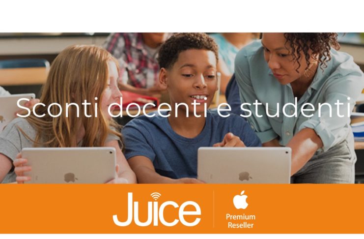 Juice fa scuola, sconto del 6% su Mac e del 5% su iPad per studenti e docenti