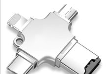 Gocomma 4-in-1, il lettore MicroSD con connettore Lightning, MicroUSB e USB-C che costa solo 9,15 euro