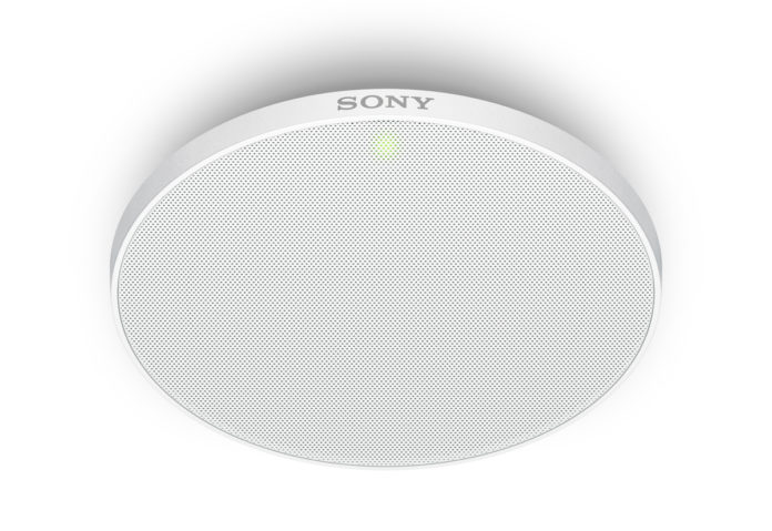 Sony MAS-A100 è un microfono beamforming da soffitto IP-based
