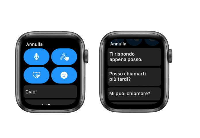 Come personalizzare le risposte automatiche per i messaggi da Apple Watch