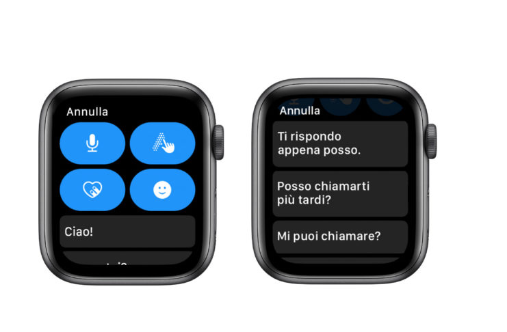 Come personalizzare le risposte automatiche per i messaggi da Apple Watch