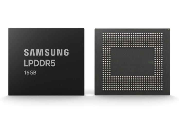 Samsung ha avviato la produzione di DRAM 16GB LPDDR5 per smartphone premium di futura generazione