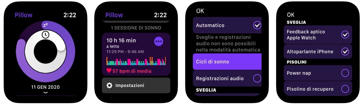 L’app Pillow monitora i cicli di sonno da iPhone, iPad e Apple Watch